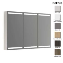 Dansani Delta Spiegelschrank Mit LED-Beleuchtung 3T 120 Cm