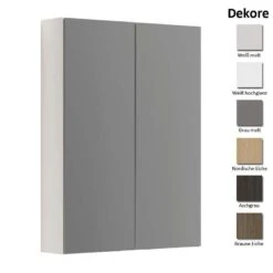 Dansani Delta Spiegelschrank Mit Lichtregler 2T 60 Cm
