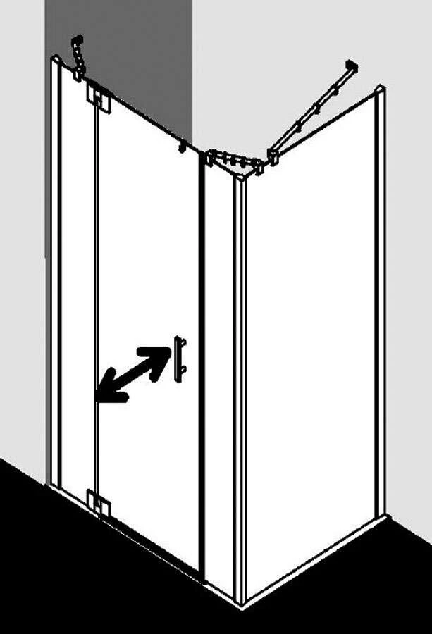 Kermi Filia XP Pendeltür 1-flg Mit FT Für Seitenwand 4 Kermi Filia XP Pendeltür 1-flg Mit FT Für Seitenwand – Bild 2