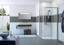 Hüppe Classics 2 Runddusche Viertelkreis Gleittür EasyEntry Radius 550 6 Hüppe Classics 2 Runddusche Viertelkreis Gleittür EasyEntry Radius 550 -Badmobel Verkauf 7588 1