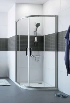 Hüppe Classics 2 Runddusche Viertelkreis Gleittür 2000 Radius 550