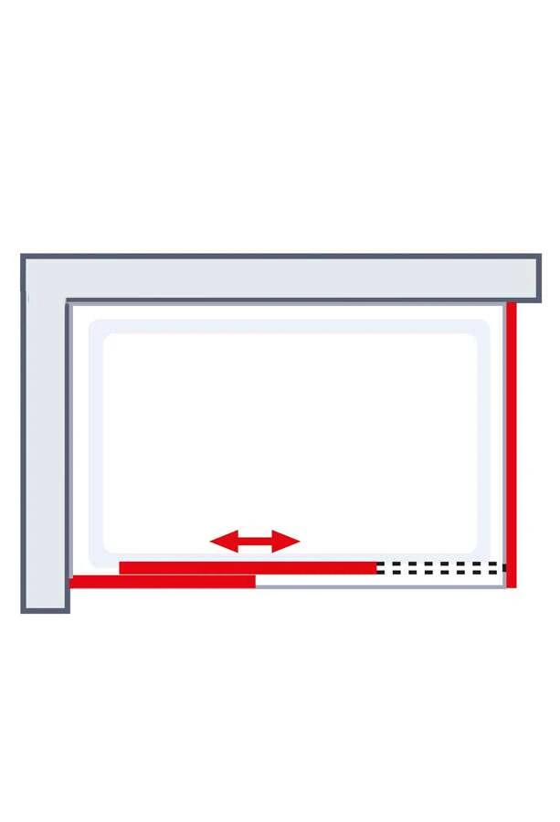 Schulte Kristall Trend Gleittür 2-teilig Für Seitenwand 4 Schulte Kristall Trend Gleittür 2-teilig Für Seitenwand – Bild 2