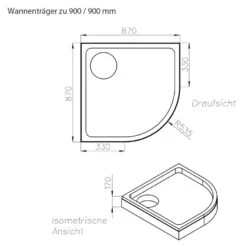 Ottofond Rundduschwanne Kraton Mit Träger Und Ablauf 550 Mm 7 Ottofond Rundduschwanne Kraton Mit Träger Und Ablauf 550 Mm -Badmobel Verkauf 8567 2