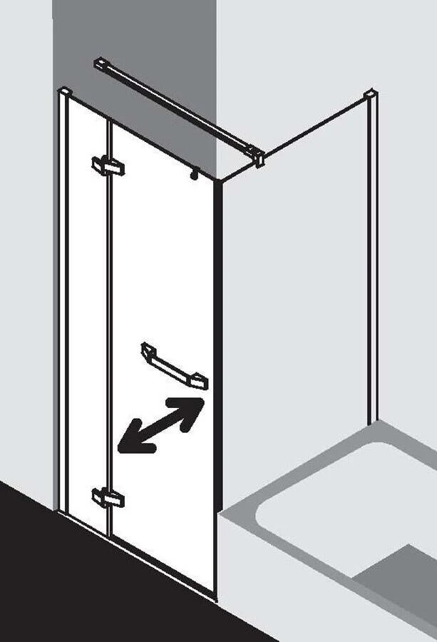 Kermi Tusca XP Pendeltür 1-flg An Festteil Für Verkürzte Seitenwand 4 Kermi Tusca XP Pendeltür 1-flg An Festteil Für Verkürzte Seitenwand – Bild 2