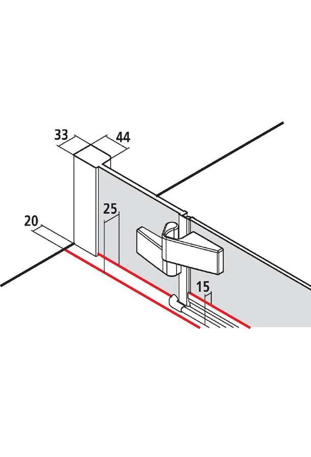 Kermi Tusca XP Pendeltür 1-flg An Festteil Für Verkürzte Seitenwand 8 Kermi Tusca XP Pendeltür 1-flg An Festteil Für Verkürzte Seitenwand – Bild 6