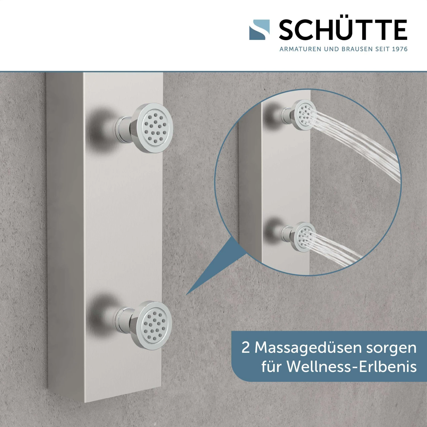 Schütte Überkopfset Kopf- Und Handbrause Sansibar 7 Schütte Überkopfset Kopf- Und Handbrause Sansibar – Bild 5