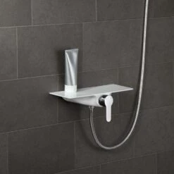 Schütte Duscharmatur Waterway Mit Ablage In Chrom-weiß -Badmobel Verkauf 9787 1