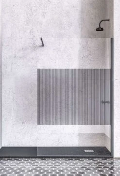 Doccia Mindanao Barras Walk-In Duschwand Dekor Industrial Design Alleinstehend