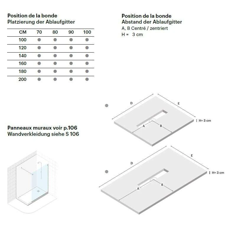 Doccia Ardesia Duschwanne Mineralguss Stein Rechteckig Extra Flach XXL 5 Doccia Ardesia Duschwanne Mineralguss Stein Rechteckig Extra Flach XXL – Bild 3